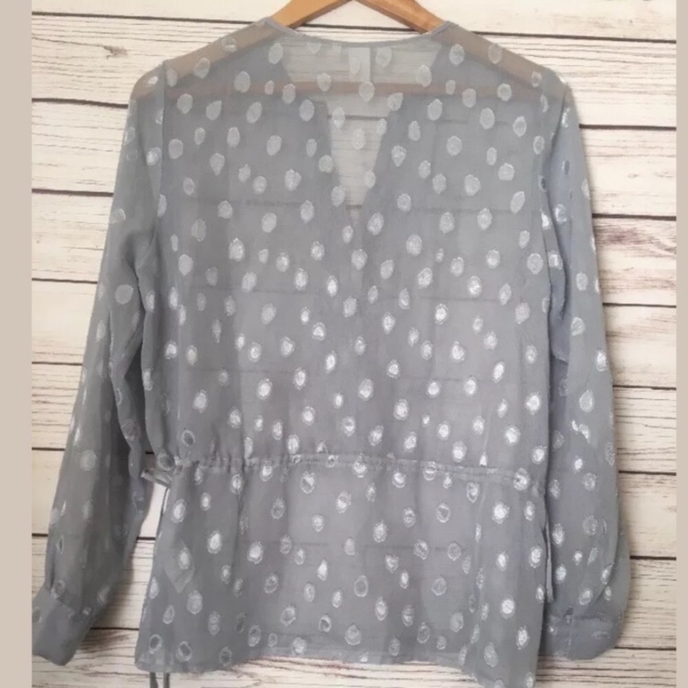H&M Woman sheer top size 10 grey - Picture 5 of 5